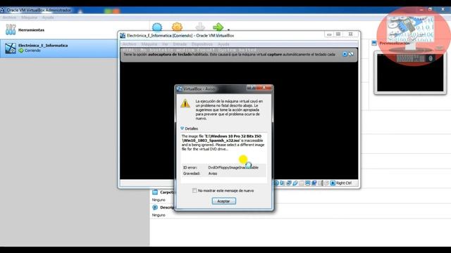 Error Virtualbox al instalar Mq virtual  Native API dll was not found AMD-V is disabled in the BIOS