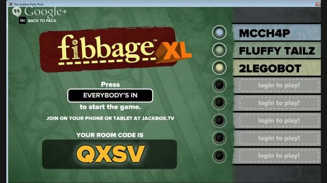 The 1st Jackbox Party Pack Show/Game 2: Fibbage XL. смотреть онлайн