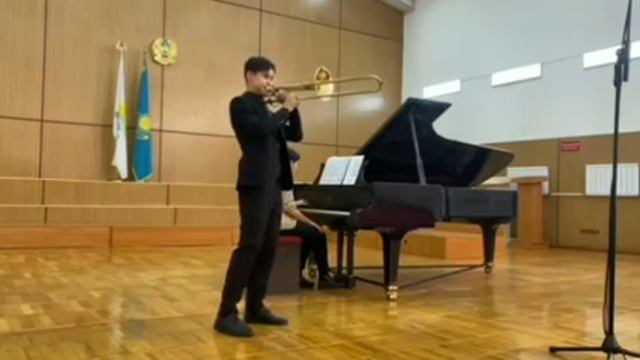 В.Успенский. Концертино для тромбона. V.Uspensky - Concertino for trombone. Omarov Dias 16 years. смотреть онлайн