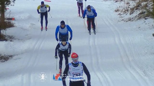 Деминский лыжный марафон. 25 км классическим стилем. смотреть онлайн