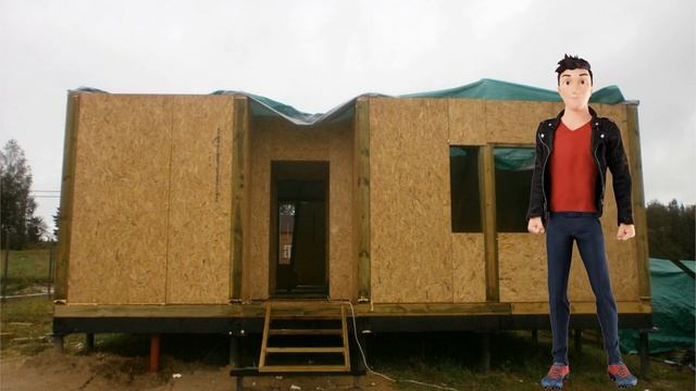 Проект двухэтажного дома из СИП панелей. Отзывы о строительстве домов Виллози Хаус. Проект 107-15