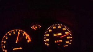 Mitsubishi GTO(3000GT VR-4)Twin Turbo 0-180km/h Acceleration