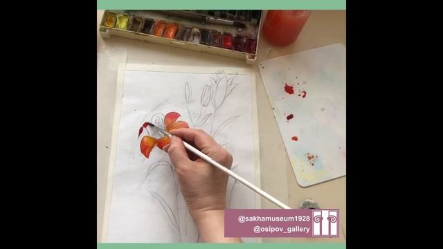 Ночь музеев – 2020: Видео мастер-класса «Сардаана» по акварели смотреть онлайн