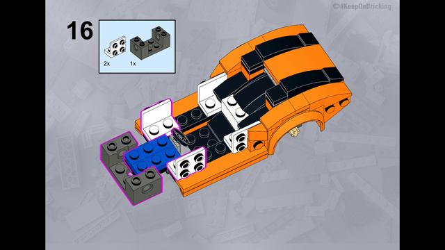 LEGO McLaren 75880 alternative moc building instructions tutorial #LEGOmoc #LEGOSpeedChampions #LEG