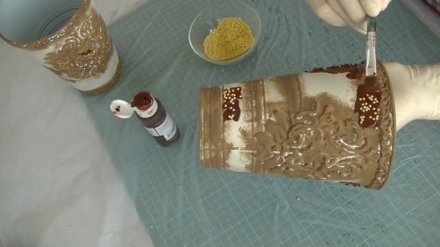 Декор металлического кашпо из Икеа мастеркласс