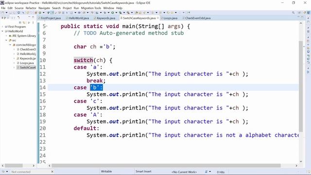 Java Tutorials :Tutorial No 3 - Keywords in Java