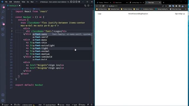 Create Navbar & Hero Section | Figma to React & Tailwind | @CodeWithMohaimin