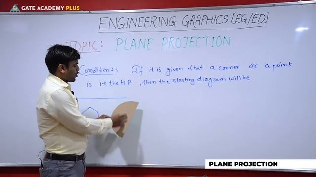 Engineering Graphics | Plane Projection | Part 1 (Lecture 34) смотреть онлайн