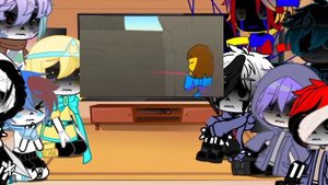 Sans Au's react to Frisk vs Betty (gacha cute)