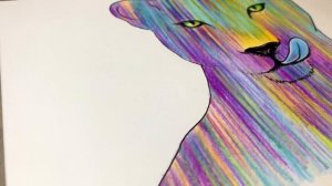Comment dessiner un Léopard multicolore avec quelques crayons de couleurs [Tutoriel]