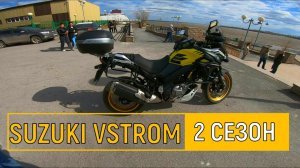 Первый запуск после зимы | Прокатился с племяшкой до леса | SUZUKi VSTROM 650XT