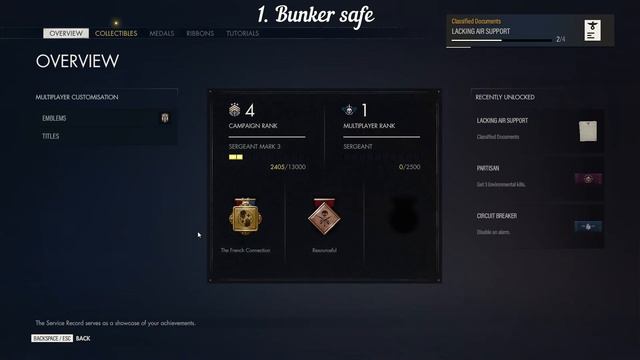 Sniper elite 5: All 5 safe codes and 3 keys locations in Mission 1 смотреть онлайн