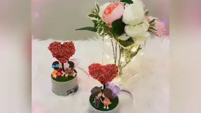 SHE Creation Gifts & Florist - Handmade , Love Shape with Preserved Baby Breath & Lovely Couple смотреть онлайн