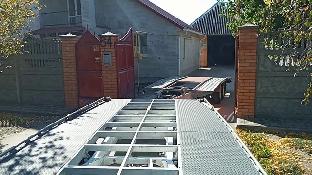 Заезд задним ходом на эвакуаторе с лафетом смотреть онлайн