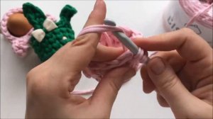 МК ПАСХАЛЬНАЯ КОРЗИНКА | из трикотажной пряжи | вязание крючком для начинающих | Пасхальный кролик