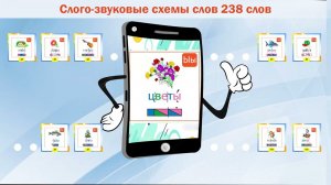 Схема слова Цветы (Ыы) . Приложение Android на смартфон "1 Класс. Схемы слов" (238 слов)