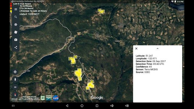 Sept 8 5pm Update: Relief From Above, Few New Infrared Visible N Flank, Elephant Hill Wildfire смотреть онлайн