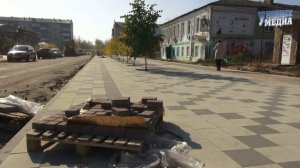 Благоустройство улиц Гагарина и Кривошлыкова