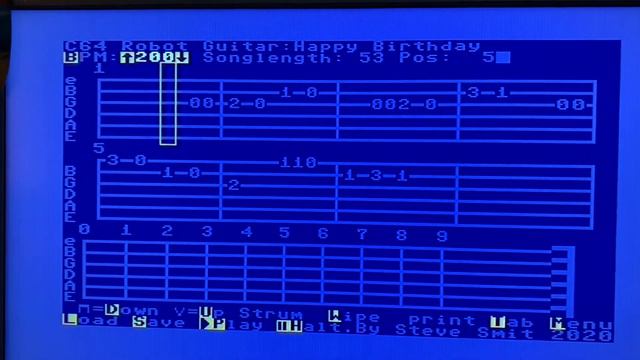 Commodore 64 Robot Guitar playing Happy Birthday at 200 BPM смотреть онлайн