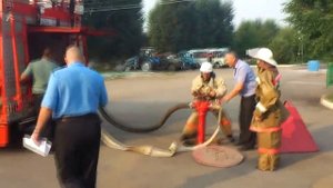 Применение пожарного гидранта - Развертывание АЦ на пожарном гидранте