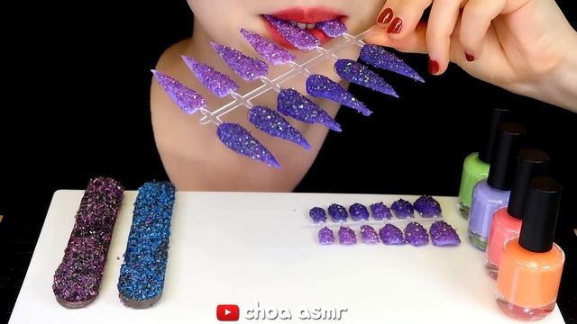EDIBLE NAIL SHOP ASMR EDIBLE NAIL, EDIBLE NAIL POLISH, EDIBLE NAIL FILE CHOCOLATE ASMR ? смотреть онлайн