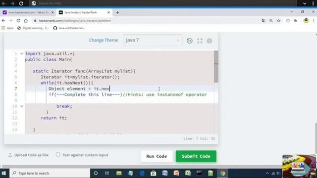 50:Java Iterator || Hackerrank java solutions