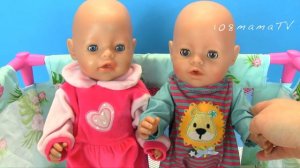 Двойняшек Тошнит, Не Поедут в Парк Аттракционов! Мультики Как Мама Играет в Куклы Беби Бон 108мама