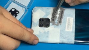 Redmi Note 9 Pro camera glass replacement. Замена стекла камеры смартфона Redmi Note 9 Pro.