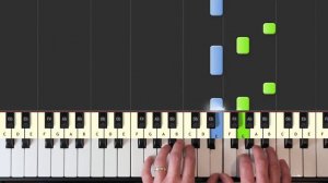 Ludovico Einaudi - Una Mattina - piano tutorial easy SLOW - Intouchables- synthesia