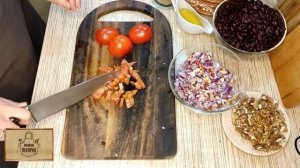 Лобио из красной фасоли с грецкими орехами