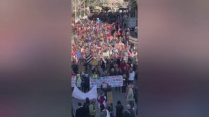 Антиковидная демонстрация в трёх странах