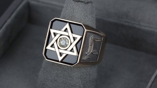 Мужской перстень "Звезда Давида" смотреть онлайн