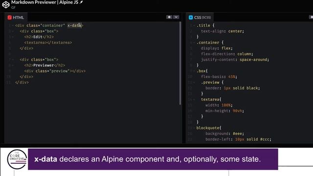 Discover the Power of Alpine JS | Build the @freeCodeCamp Markdown Previewer смотреть онлайн