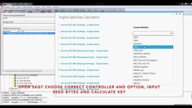 Mercedes CR61-Ecu Injector Coding with Vediamo and SKGT