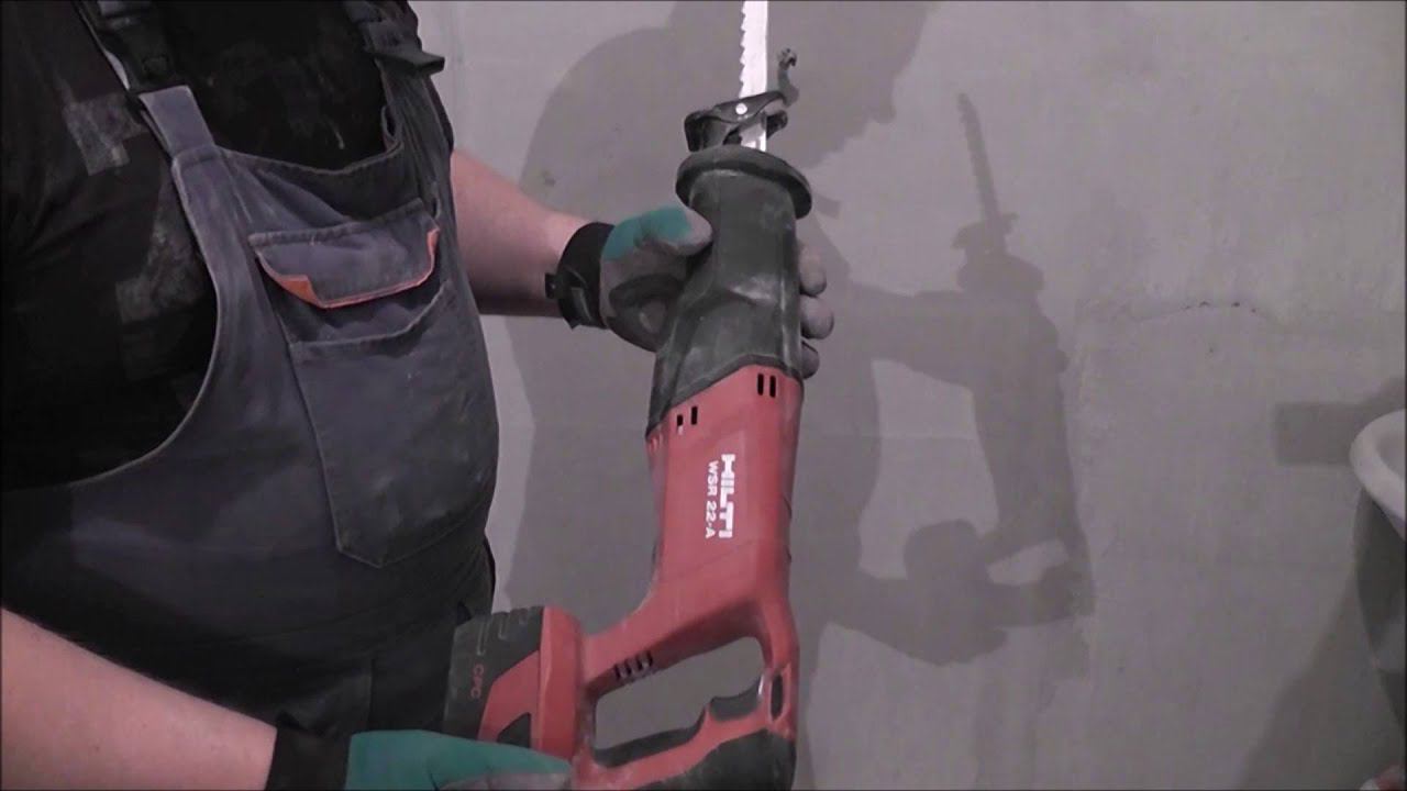 Сабельная аккумуляторная пила HILTI WSR-22A. Обзор. смотреть онлайн
