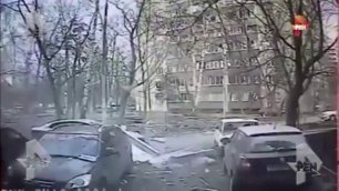 Видео взрыва в жилом доме в Москве