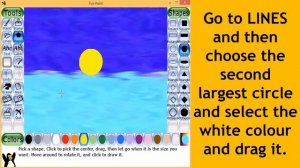 How to draw a beautiful drawing in TUX PAINT step by step tutorial