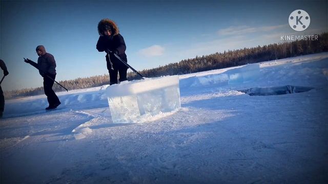 заготовка льда для ледяных фигур! далее продолжение