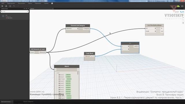 [Урок Dynamo] Перемаркировка дверей по направлению. Часть 1 смотреть онлайн