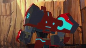 New clips of Sideswipe (voiced by Darren Criss) from Transformers: Robots In Disguise.