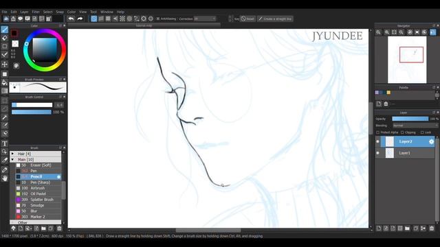 [MediBang] How I Lineart - TUTORIAL смотреть онлайн