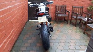Ktm duke 390 wider tyres 120/60  160/60
