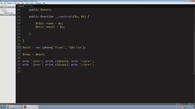 Learn Object Oriented PHP #24 - Magic Methods - Clone Part 1