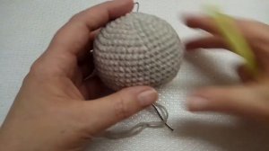 Мишка крючком, часть 1 (голова), Bear crochet