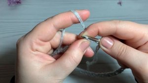 Эластичный набор петель в круговом вязании, резинки 1*1