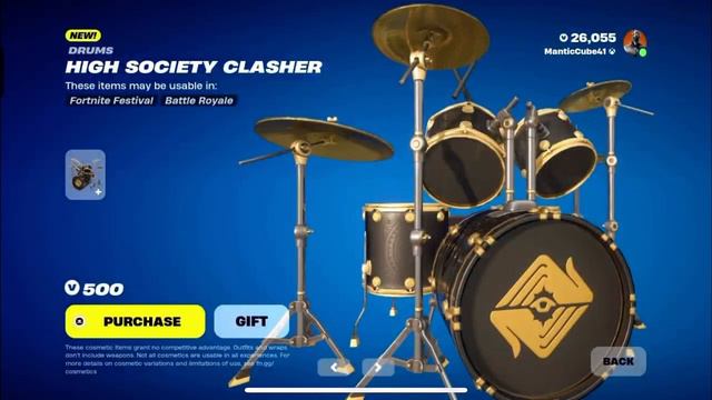 NEW High Society Clasher Drums & Filigree Guitar ⚜️🔱 (Fortnite Festival Intruments Shop) смотреть онлайн