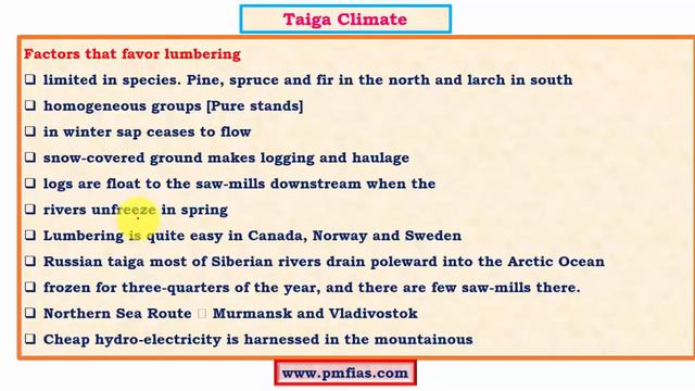 [C32] Taiga Climate | Lumbering in Taiga Climate | Tundra Climate смотреть онлайн