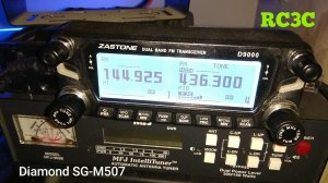 Работа антенны Diamond SG-M507 144/430 MHz KO85RN