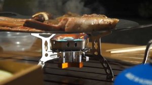 Складная туристическая газовая горелка, походная портативная плита с пьезоподжигом