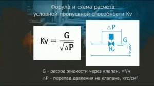 Расчет характеристик регулирующего клапана КР